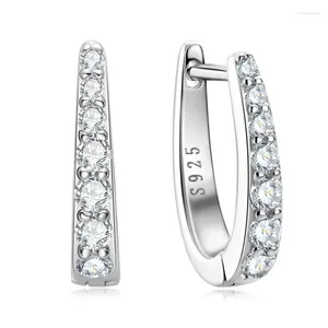 Серьги-грибы Zfsilver Fashion S925 Silver Moissanite Classic Fine Exquisite u для очарования женских аксессуаров ювелирные украшения emo-168