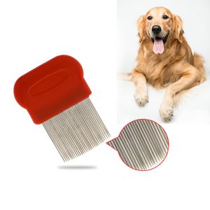 Pet Comb Dog Lice Combs Removal Flea Cleaning Brush Stainless Steel Needle Dog Grooming Comb