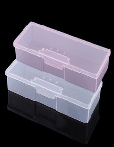 Plast Transparent Nail Manicure Tools Storage Box Nail Potting Ritning Pennor Buffert Slipfiler Organiser Case Container Box4073564