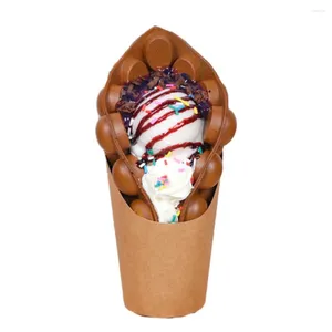 Dekorative Blumen Simulation Lebensmittel Waffelmodell Ice Cream Display Dekoration Ornamente