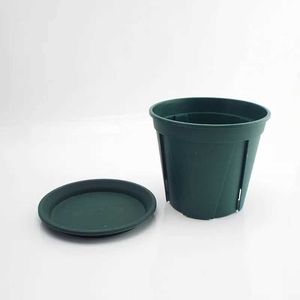 Planters krukor 12 cm grön växtblomma rose andningsbar plast saftig blomma kruka bricka krukut kultur ammande utomhus trädgård container d4