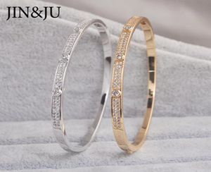 Jinju Gold Color Charm BraceletsBangles for Women Birthday Present Copper Cubic Zirconia Cuff Braclet Femme Dubai Fashion Jewelry 28463542