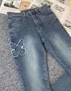 Jeans femininos Versão coreana Micro Women Women Chic Streetwear