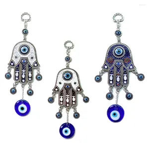 Dekoracyjne figurki Turkiye Blue Eye Biżuteria Wisiorek Ręczny Fatima do biurowego wiszącego ściany dekoracja Zła dekoracje domu