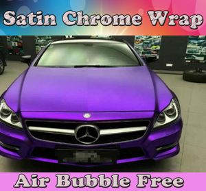 matte metallic Purple Vinyl Wrap with Air Bubble For Car Wrap Film styling foil 15220MRoll 5ftx66ft1852161