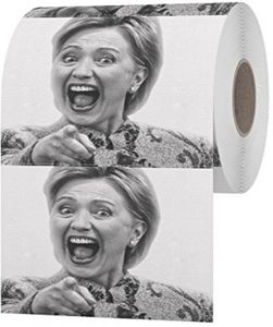 Cała Hillary Clinton Papier toaletowy Kreatywne Sprzedawanie Tkanki Zabawny Gag Gag Dift 10 PCS na set 9065907