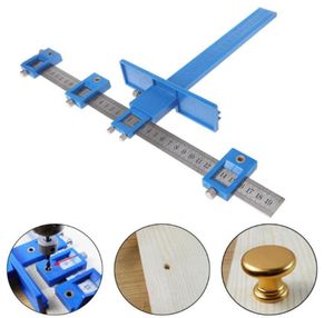 Craft Tools Hole Cabinet Hardware Jig Adjustable Punch Locator Drill Guide Template Tool Woodworking Drilling Dowelling Power8343587