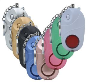 130 dB di allarme di autodifesa ragazza femminile vecchi Security Protect Alert Sicurezza personale Scream Americi keychain con luce a LED