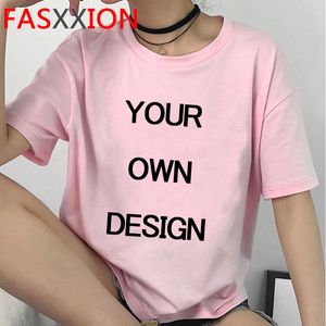 Customized Your Own Design Unisex T Shirt Men Women Custom Print Po Tshirt Couple DIY Graphic Male Female 240423