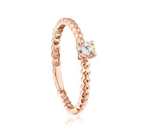 Endy Jewel Luxury Bear Ring Jewelry 925 Серебряные кольца серебряного медведя Розовые золотые блестки с бриллиантом подходят европейскому дизайнерскому стилю WO6250517