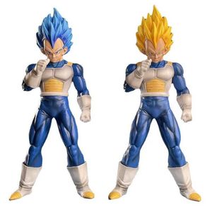 Figure di giocattolo d'azione 28 cm z giallo capelli blu majin vegeta figura autodistrutti super saiyan pvc figurina action modello giocattoli hobby regalo