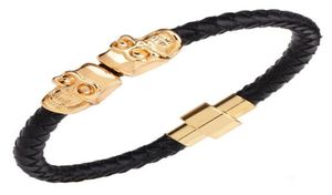 208 cm in pelle PU Titanio in acciaio in acciaio Bracciale di bracciale Men039S Bracciale intrepato in oro in pelle inossidabile in acciaio inossidabile in acciaio inossidabile BR5916004