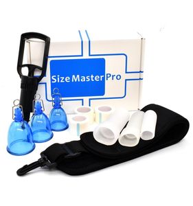 Nowy mężczyzna Penis Enlarger Extender Kubki pompowe Mistrza Master Master Pro powiększanie samca Ulepszenie nosze z paskiem 4439901