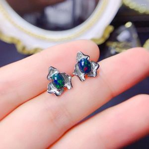 Stud Earrings FS 5 7 Natural Opal Flower For Women S925 Sterling Silver Fine Charm Weddings Jewelry Certificate MeiBaPJ