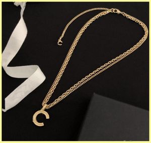 Colar de grife feminino Jóias de jóias Ces designers de marca Colares colar de ouro para mulheres, link de diamante de diamante.