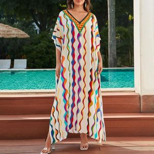 Long Kaftan Casual Bonfo Maxi vestido de verão