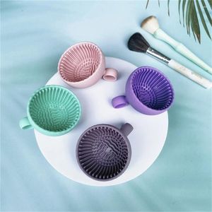 Makeup Brushes Silicone Washing Bowl Quick Cleaning High Quality And Durable Safety Non-toxic Beauty Cleansing Tools Brush