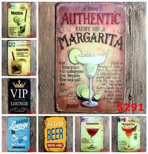 Cocktail VIP beer tin sheet painting bar bedroom KTV restaurant el decoration Living Room Home decor Size 20X30cm3892254