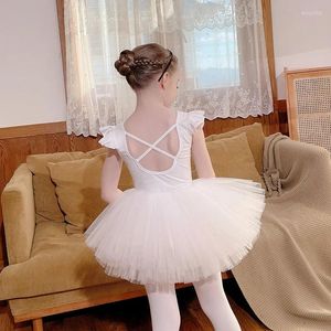 Scene Wear Ballet Jumpsuits Dance Dancewear Leotard Clothes Dresses For Baby Toddler Girls Kids Tutu kjolar Set Long Sleeve Outfits