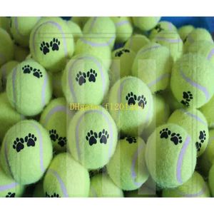 Designer verde 50pcs/lote mais barato Pet Dog Toy Tennis Balls Run Trow Play Play Toy Chew Toys Random Fashion Colors 441