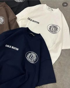 メンズTシャツコールバクストンサマースプリングルーズグリーングレーホワイトブラックTシャツ男性女性高品質のクラシックスローガンプリントトップティー付きタグ付き