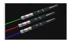 Högkvalitativ stilig 532nm 5MW Green Ray Beam Light Laser Pointer Pen Copper Presenter 6 Styles Olika Lazer Mönster6608574