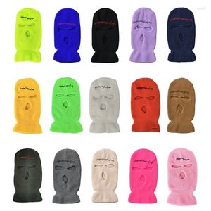 Boinas 3 orifícios não nice malha de máscara balaclava tampa de máscara de face chapéu de ciclismo de inverno escalada ao ar livre snowboarding snowboarding