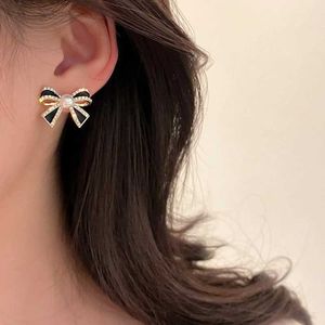 Legolone del lampadario Nuovi orecchini a bow ronno per donna Temperamento di moda Orecchini di perle semplici Trend Gioielli Sparkle Regalo
