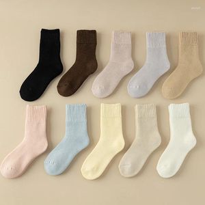 Women Socks Autumn And Winter For Plus Fleece Thickened Comfortable Mid-tube Postpartum Wool Circle Floor Sleeping