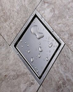 Lead Tile Insert Square Floor Waste Grates Badrum Dusch Drain 110 x 110mm304 Rostfritt stål Bad Bad Bad Drainer 3363912