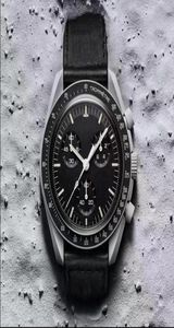 Bioceramic Planet Moon Mens Watches с коробкой высококачественных полных функциональных хронографов.