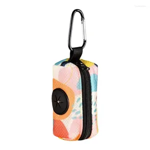 Dog Apparel Poop Bag Holder Zipper Doggy Carrier Pouch Waste Dispenser Portable Puppy Potty Carrying With Carabiner Clip