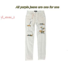 Purple Brand Jeans Scratch Designer Classic Hole Jeans Mens Denim Design de moda Retro Streetwear Casual Sortpants Jeans Womens 2495