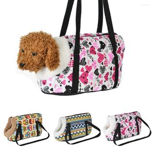 Cat Carriers Warm Sling Bag Autumn Winter Kitten Shoulder Bags For Small Dog Cats Portable Outdoor Travel Puppy Backpack Pet Supplies