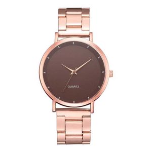 Armbandsur Rose Gold Womens Es Luxury Lady Es Business Quartz Wrufors Gift Reloj Para Mujer för kvinnor Reloj D240430