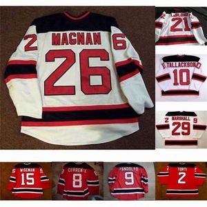 Kob Lowell Devils 2 Matt Torti 1 Dave Caruso 15 Noah Clarke 8 Matt Corrente 10 Barry Tallackson 9 Mike Pandolfo 26 Olivier Magnan Hockey Jersey