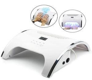 80W 2in1 Lâmpada de unha coletor de poeira de unha Manicure com dois poderosos fan 36 LEDS LEDS SCERAUM FERRAMENTAS DE MANICURE DE LIMPENTES2131657