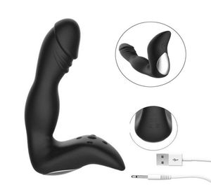 Anal Vibrator Male Masturbator Dildo Butt Plug Prostate Massage G spot Stimulate Adult Product Sex Toy for Men Silicone 10 Speed C5055476