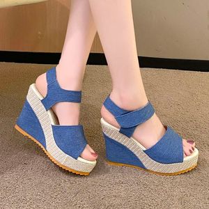 High-heeled Wedge Platform Fish Mouth 2024 New Women's Peep Toe Sandals Womens Comfort Summer Designer Shoes