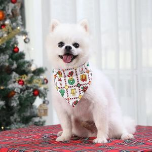 Abbigliamento per cani bandana in cotone bavagie lavabili in lavabile bandanas per cavo con papilla cucciolo cucciolo gatto piccolo ampio arredamento natalizio medio grande