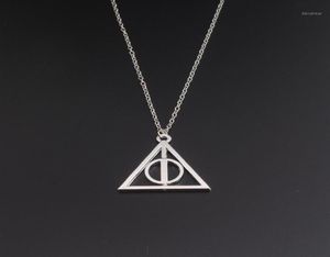 SG Movie HP Deathly Hallows Wizard Halskette kann gedreht werden, Gregory039s Treuhanddreieck Männer Lady Halsketten Anhänger16732198