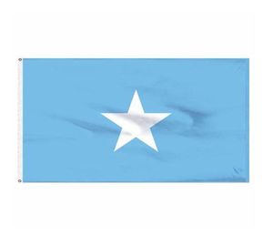 Somalia Flagge hohe Qualität 3x5 ft Nationales Banner 90x150 cm Festival Partygeschenk 100d Polyester Indoor Outdoor -Druckflaggen und Bann8161905