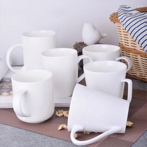 Tazze puro bianco semplice semplice creativo tè tacpa torre tazza di caffè in ceramica tazza d'acqua