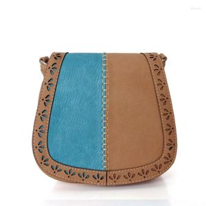 Bag Women Shoulder Bags Patchwork Leather Crossbody Small Pockets Bolsa Feminina Wholesale Purse Phone Pouch Messenger Saddle