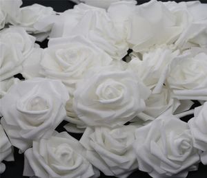 10pcs100pcs White PE Foam Rose Flower Head Artificial Rose For Home Decorative Flower Wreaths Wedding Party DIY Decoration4620704