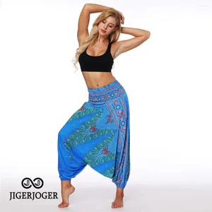 Pantaloni da donna drop fitness joggings grovini per pantaloni della tuta da donna bohémien boho thai harem yoga hippie lounge bloomers