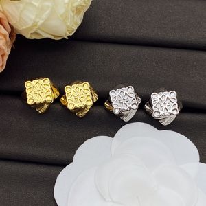 Designer di orecchini per donne Orecchini a bottone in oro 18K Design Crystal Earrings Crystal With Box Party WeeDings Gioielli di lusso