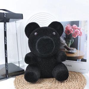 Flores decorativas 1pc 9,06 polegadas brinquedos de urso artificial com caixa de presente Birthday Shooting adereços