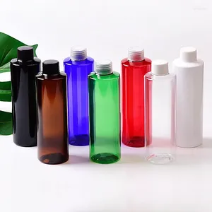 収納ボトル20pcs 300ml空の黒いペットシャンプーシャワーシャワージェルリキッドソープ洗剤化粧品パッケージで使用されるスクリューキャップ