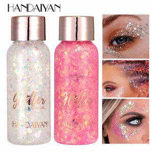 Body Glitter 2022Art Gel Body Sequins Glitter Decoration Mermaid Scale Face Party Stage Makeup Polarized Bright Eye Shadow d240503